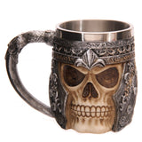 Mug décoratif crâne guerrier