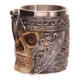 Mug décoratif crâne guerrier