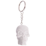 Porte clé tête de mort noir blanc