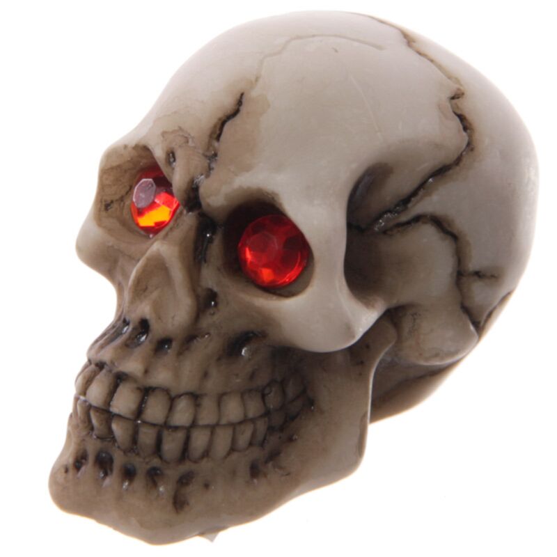 Accessoire pour la maison, crâne horrible, yeux rouges