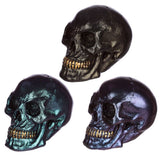 Petit accessoire de maison tête de mort aux couleurs de l'arc-en-ciel