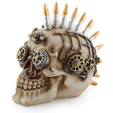 Crâne de style steam punk avec accessoire de maison bullet mohican