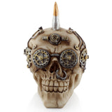 Crâne de style steam punk avec accessoire de maison bullet mohican