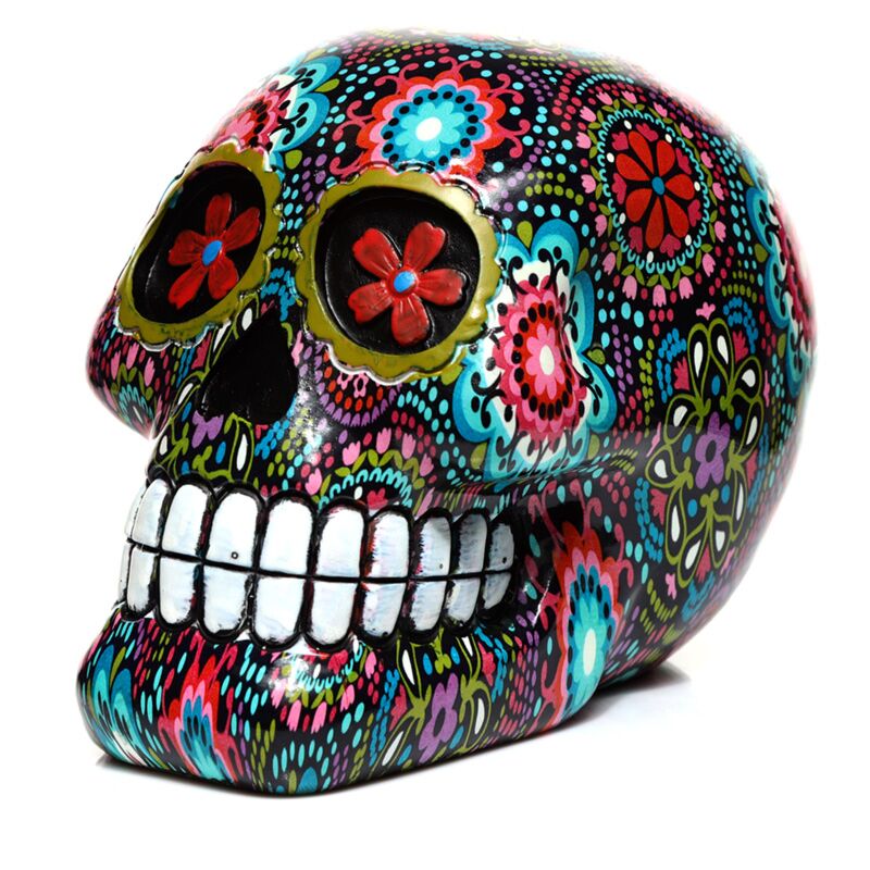 Dia de los muertos Accessoire floral pour la maison avec tête de mort mexicaine
