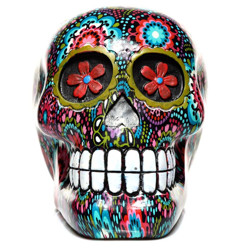 Dia de los muertos Accessoire floral pour la maison avec tête de mort mexicaine