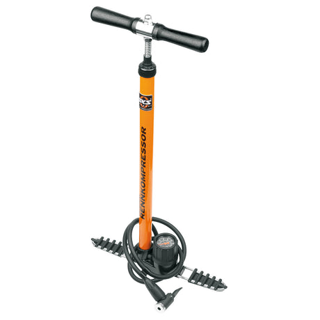 Pompe au sol SKS Rennompressor Multivalve 16bar ZW Oranje