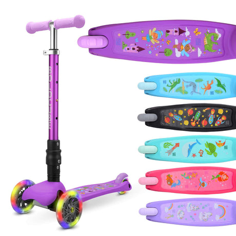 Trottinette à trois roues Boldcube Teeny Fold - violet féerique