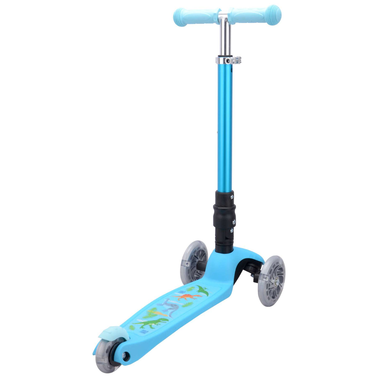Trottinette à trois roues Boldcube Teeny Fold - bleu dinosaure