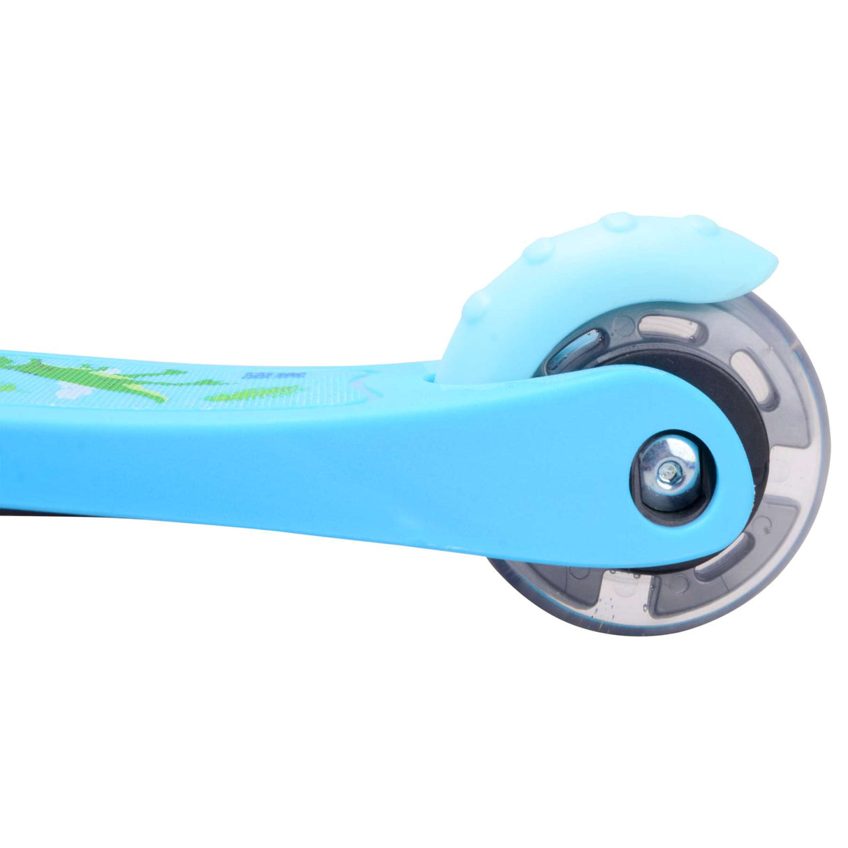Trottinette à trois roues Boldcube Teeny Fold - bleu dinosaure