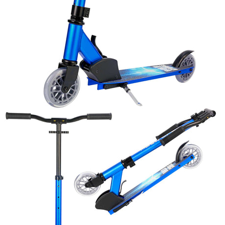 Trottinette 2 roues Boldcube Deluxe - bleu saphir