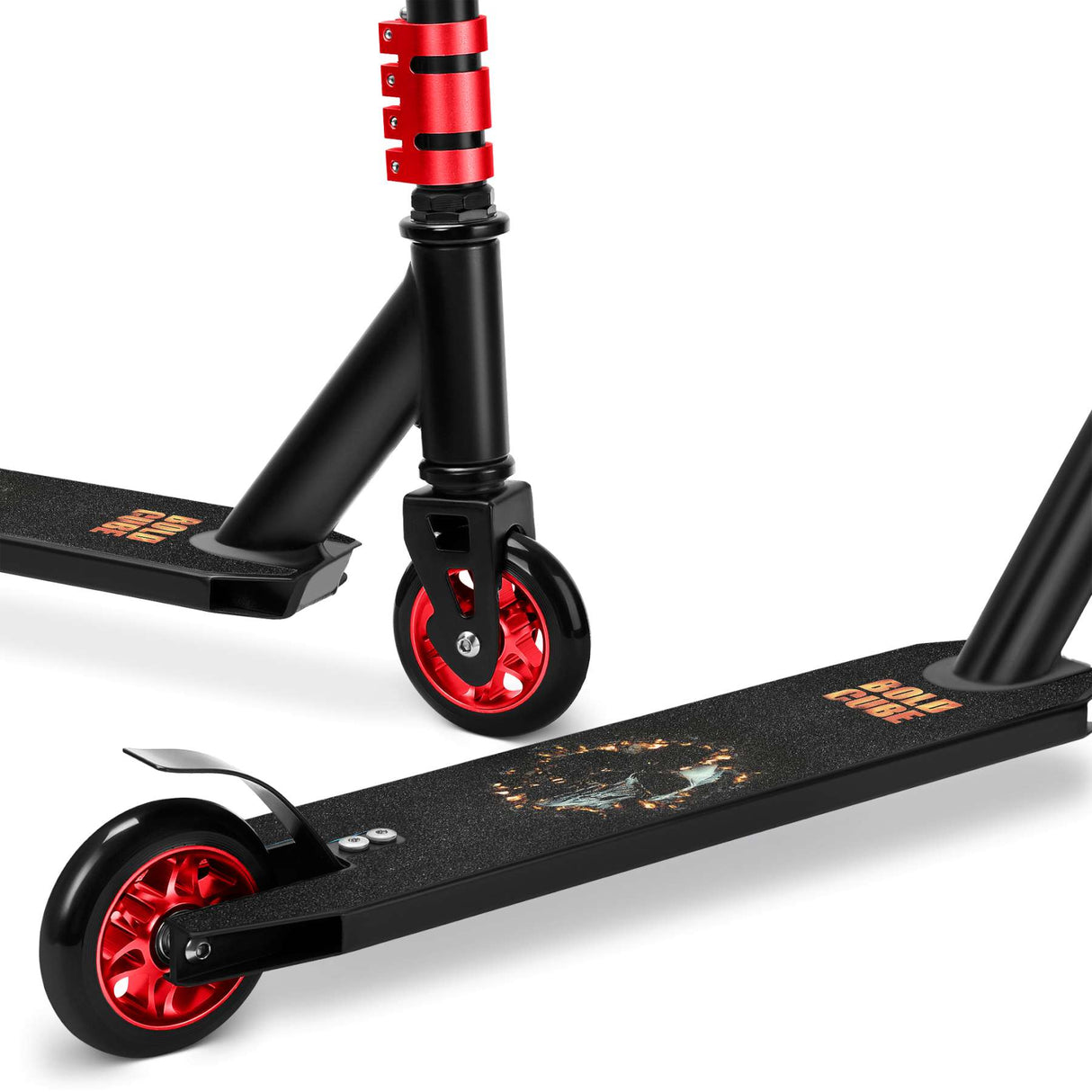 Trottinette freestyle Boldcube Deluxe - noire