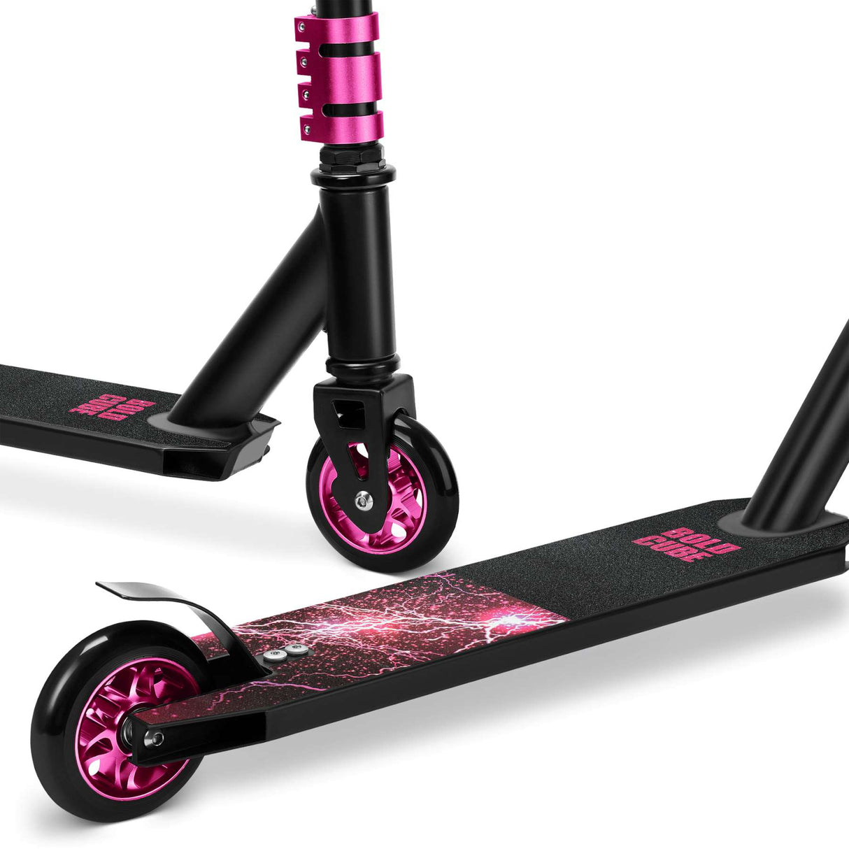 Trottinette freestyle Boldcube Deluxe - rose