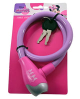 Câble antivol Minnie Mouse violet rose