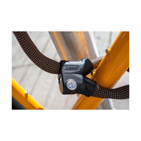 Antivol à chaîne Abus pour vélo - boucle infinie 1806 - niveau de sécurité 6 - orange - 140 cm - adapté aux vélos électriques et vélos de ville