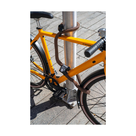 Antivol à chaîne Abus pour vélo - boucle infinie 1806 - niveau de sécurité 6 - orange - 140 cm - adapté aux vélos électriques et vélos de ville