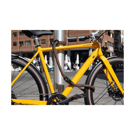 Antivol à chaîne Abus pour vélo - boucle infinie 1806 - niveau de sécurité 6 - orange - 140 cm - adapté aux vélos électriques et vélos de ville