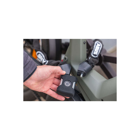 Antivol à chaîne Abus pour vélo - empreinte digitale Yardo 7807f - niveau de sécurité 8 - noir - 85 cm - adapté aux vélos électriques et aux vélos de ville
