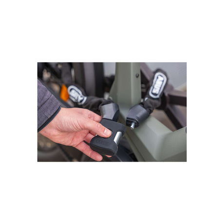 Antivol à chaîne Abus pour vélo - empreinte digitale Yardo 7807f - niveau de sécurité 8 - noir - 85 cm - adapté aux vélos électriques et aux vélos de ville