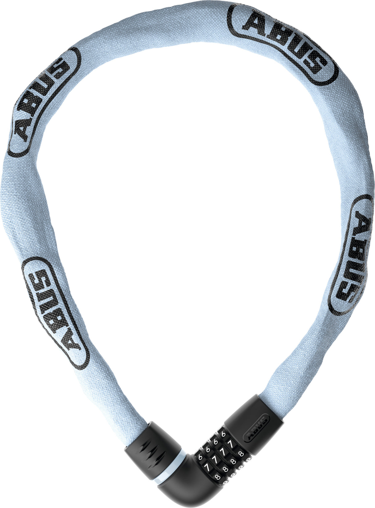 Antivol à chaîne Abus pour vélo - tresor 6807c - niveau de sécurité 7 - bleu - 110 cm - adapté aux vélos électriques et vélos de ville
