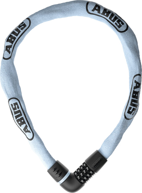 Antivol à chaîne Abus pour vélo - tresor 6807c - niveau de sécurité 7 - bleu - 110 cm - adapté aux vélos électriques et vélos de ville