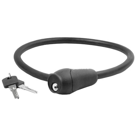 Serrure de câble M-wave Silicone noir 60cm12 mm