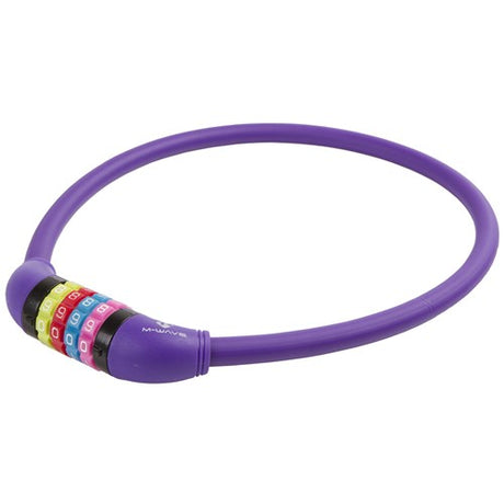 Numéro M-Wave Câble serrure en silicone violet 65cm12 mm