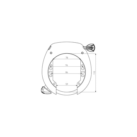 Antivol de cadre Abus Pro Shield X Plus 5755 R