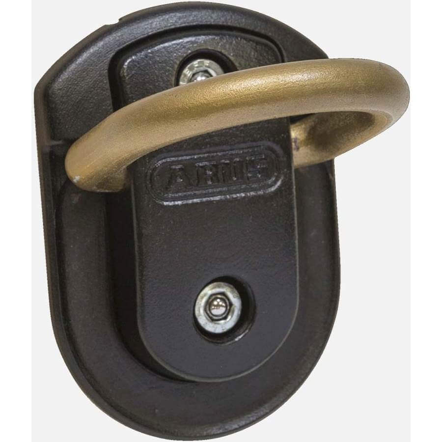 ABUS WBA75 Wandboden Ankerschloss schwarz, 14 mm dick, extrem hoher Widerstand, geeignet für Kettenschloss #Abuswba75