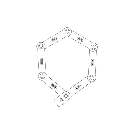 Abus bordo ugrip 5700 rouge 80cm fietslot