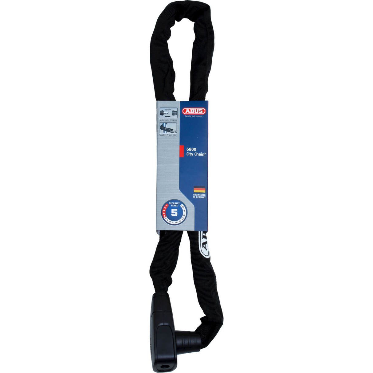 Abus CityChain 6800 85 2.0 Sort 85 cm