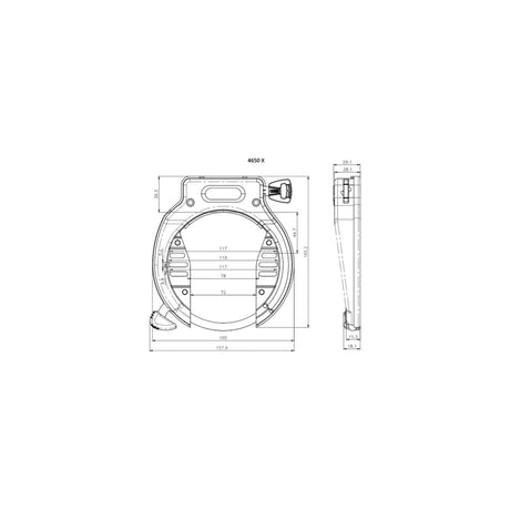 ABUS AMPARO 2.0 LOCK DE RONNE DE BICYLEMENT - ART2 - Black