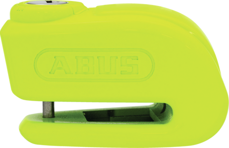 Antivol pour moto Abus - Antivol pour scooter, antivol pour frein à disque avec alarme - Alarme de déclenchement 365 2.0 - Niveau de sécurité 8 - Jaune - Convient pour motos - scooters