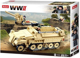 Half-track de l'armée Sluban de la Seconde Guerre mondiale avec canon (m38-b0695)