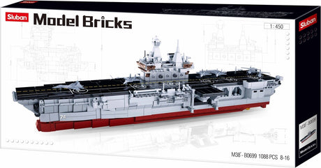 Modèle Sluban en briques, navire d'assaut amphibie (m38-b0699)