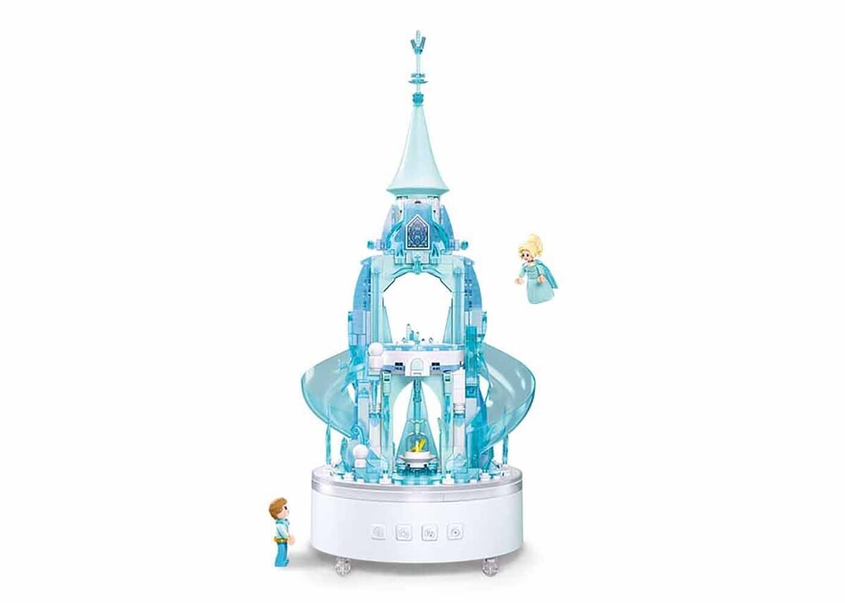 Boîte à musique Sluban château de glace, micro USB : 420 pièces (m38-b1168)