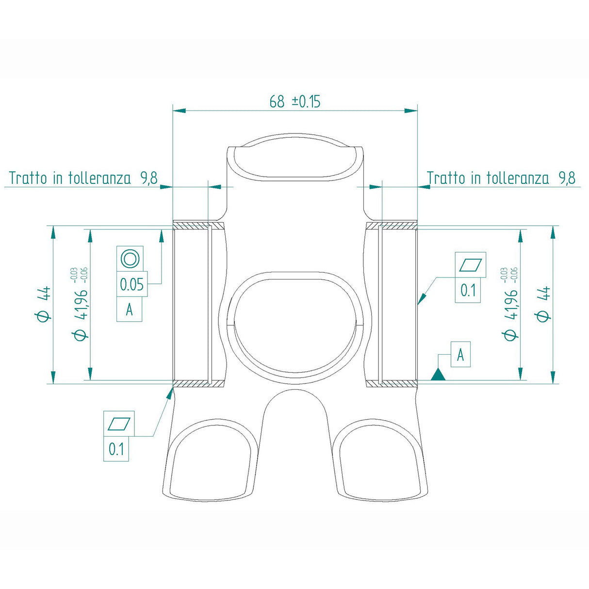 Miche Bracketas Press-Fit 68 x 42 mm Evo Max