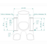 Miche Bracketas Press-Fit 68 x 42 mm Evo Max