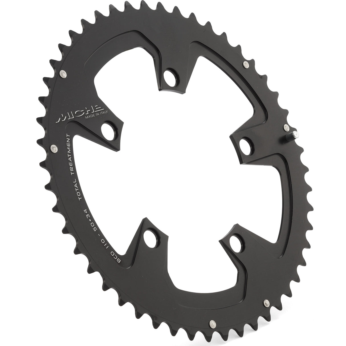 Miche Chaining Leaf 50t Team 10s 5 Arms Black (Crank Set)
