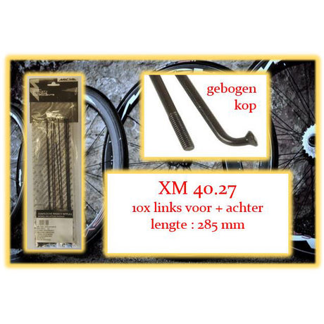 Miche Spaak + Nip. 10x RV + RA XM 40.27