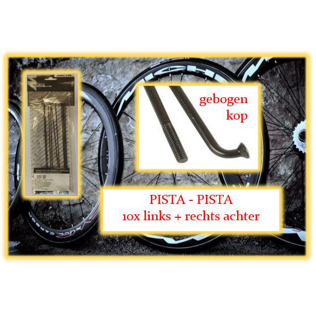 Miche rayon pista pista 287mm la+ra argent (10pcs)