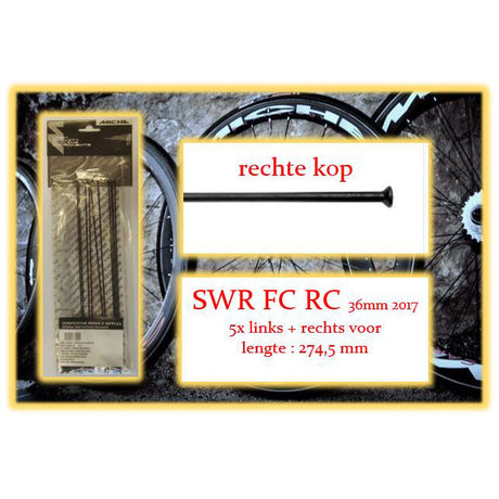 Miche Spaak + Nip. 10x LV + RV SWR FC RC 36 mm Wire Rim 2017