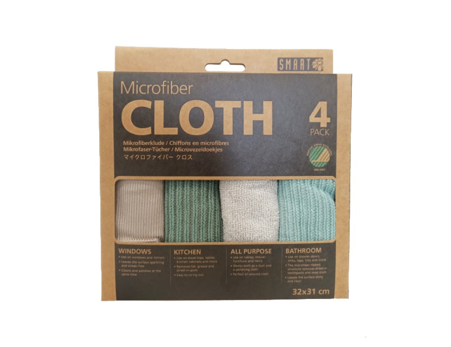 Smart Microfiber Cleaning Weipes Grey Green 4st