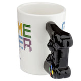 Tasse en céramique à anse en forme de game over