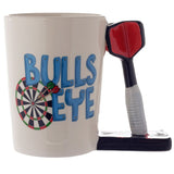 Mug en céramique avec anse en forme de fléchette