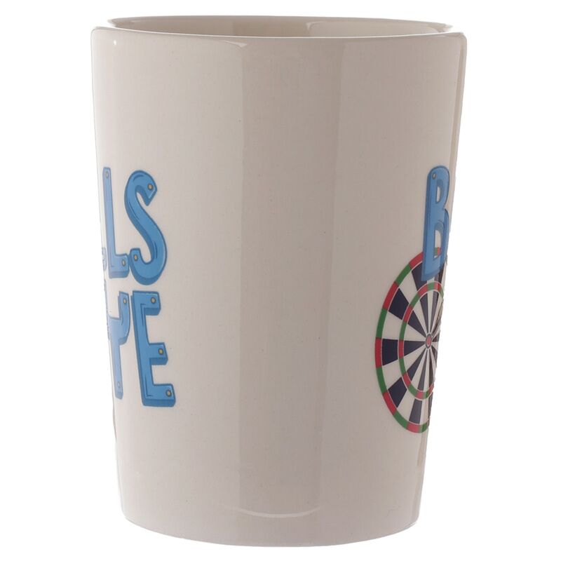 Mug en céramique avec anse en forme de fléchette