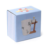 Mug en céramique anse forme bouée mouette
