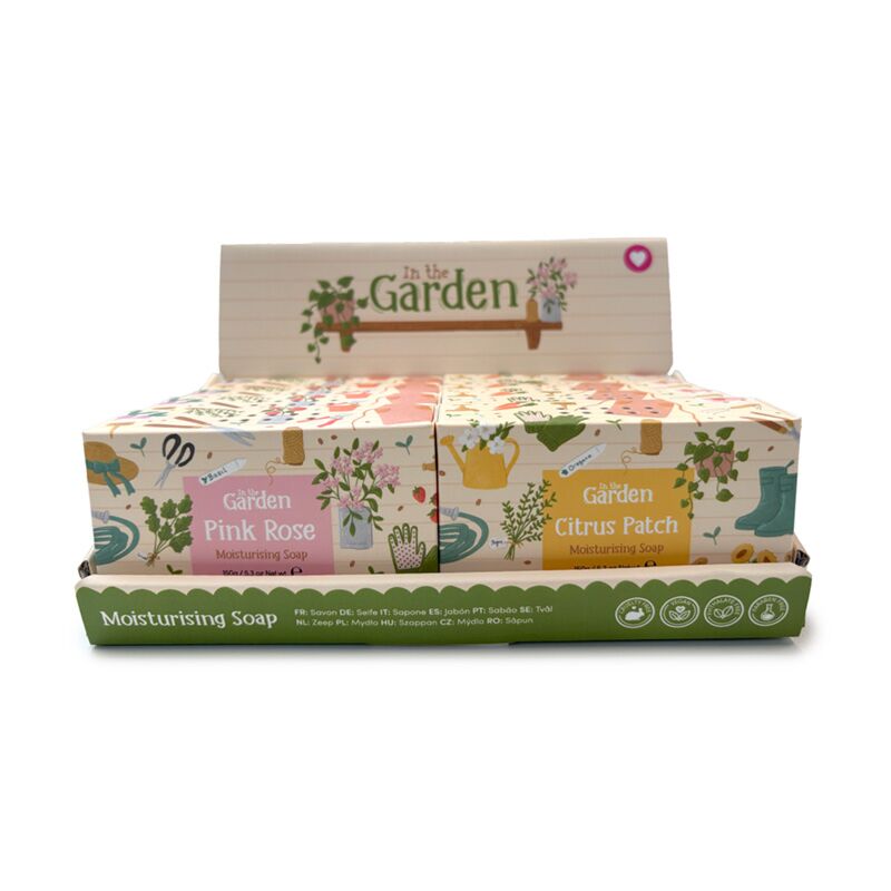 Savon artisanal Au jardin - rose citron
