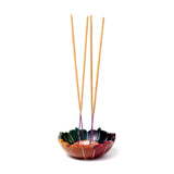 Bol porte-encens chakra lotus en stéatite
