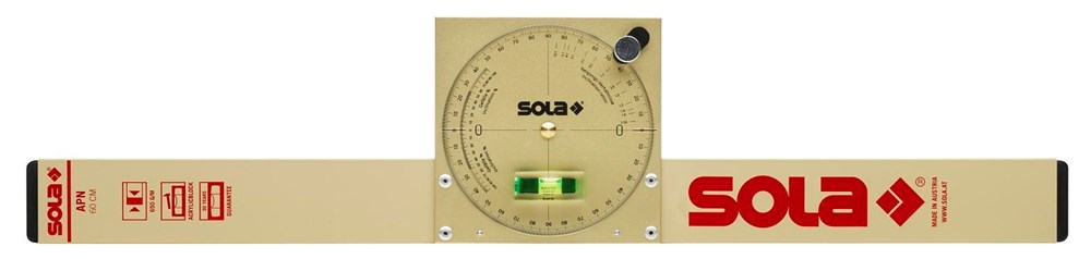 Niveau à bulle Sola pente apn60, 60cm 360gr avec np 121 or et sac - 01480701 - 01480701