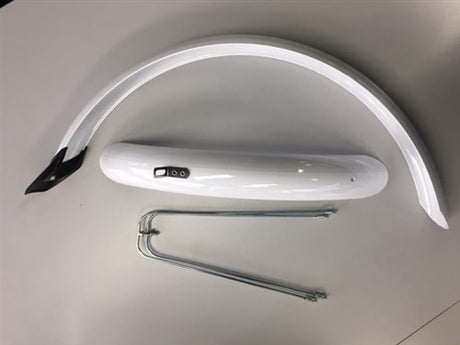 Eurofender set fenders 24 inch 58mm PVC white